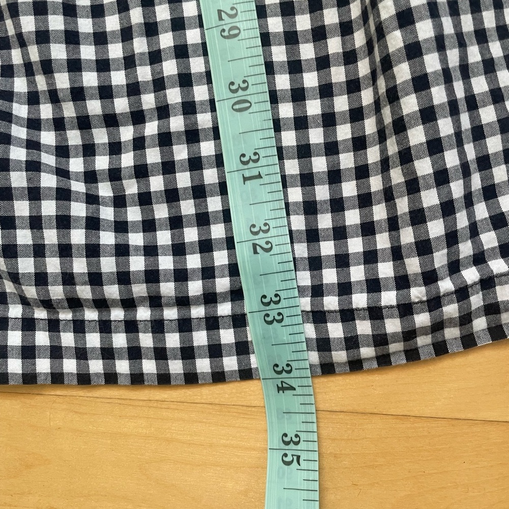 Black and White Gingham Pleated Maxi Skirt - Picture 6 of 6